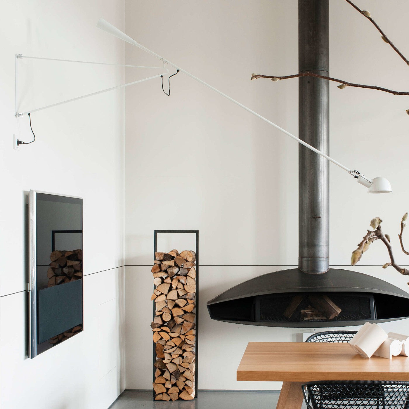 265 vegglampe fra Flos i hvitt metall