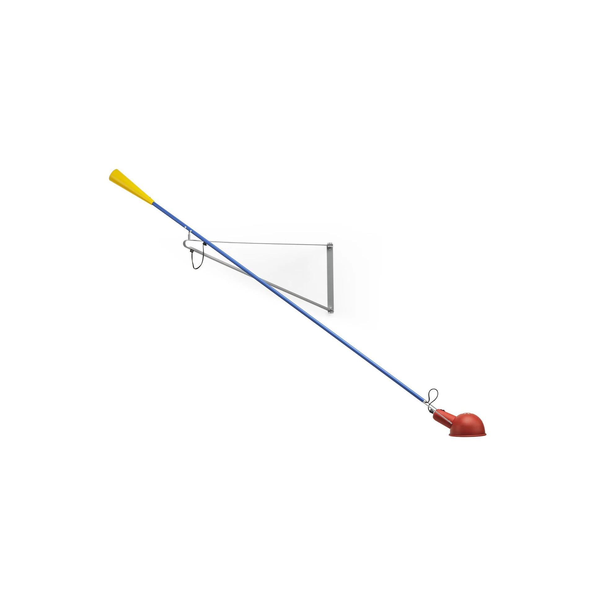 265 vegglampe fra Flos i flerfarget rød blå og gul