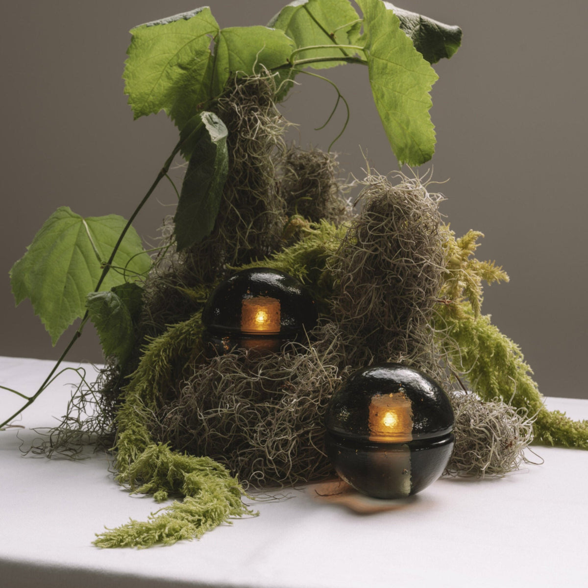 Bocci 14p Grey oppladbar lampe i interiørmiljø