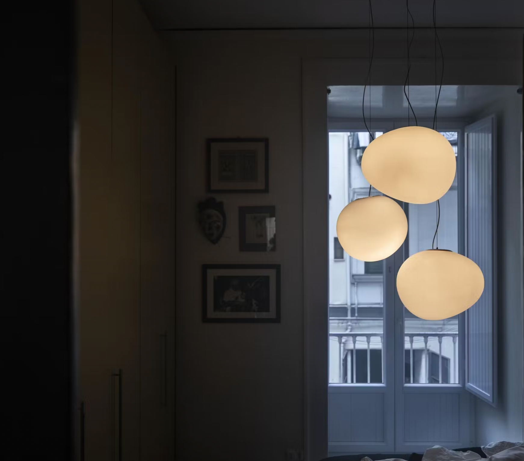 Foscarini Gregg Media Pendler i opalglass