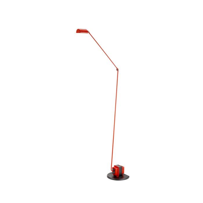 rød leselampe italiensk design gulvlampe