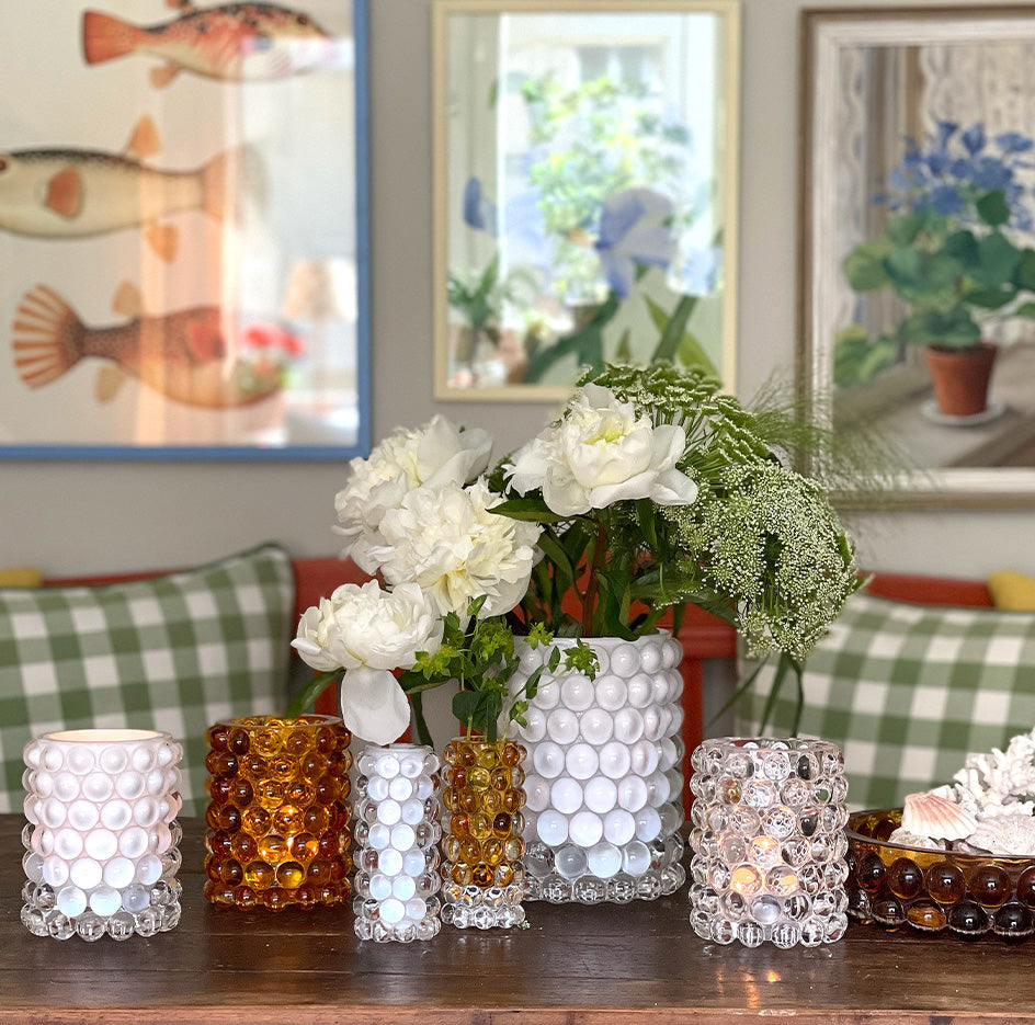 Hurricane Boule Amber Lyslykt