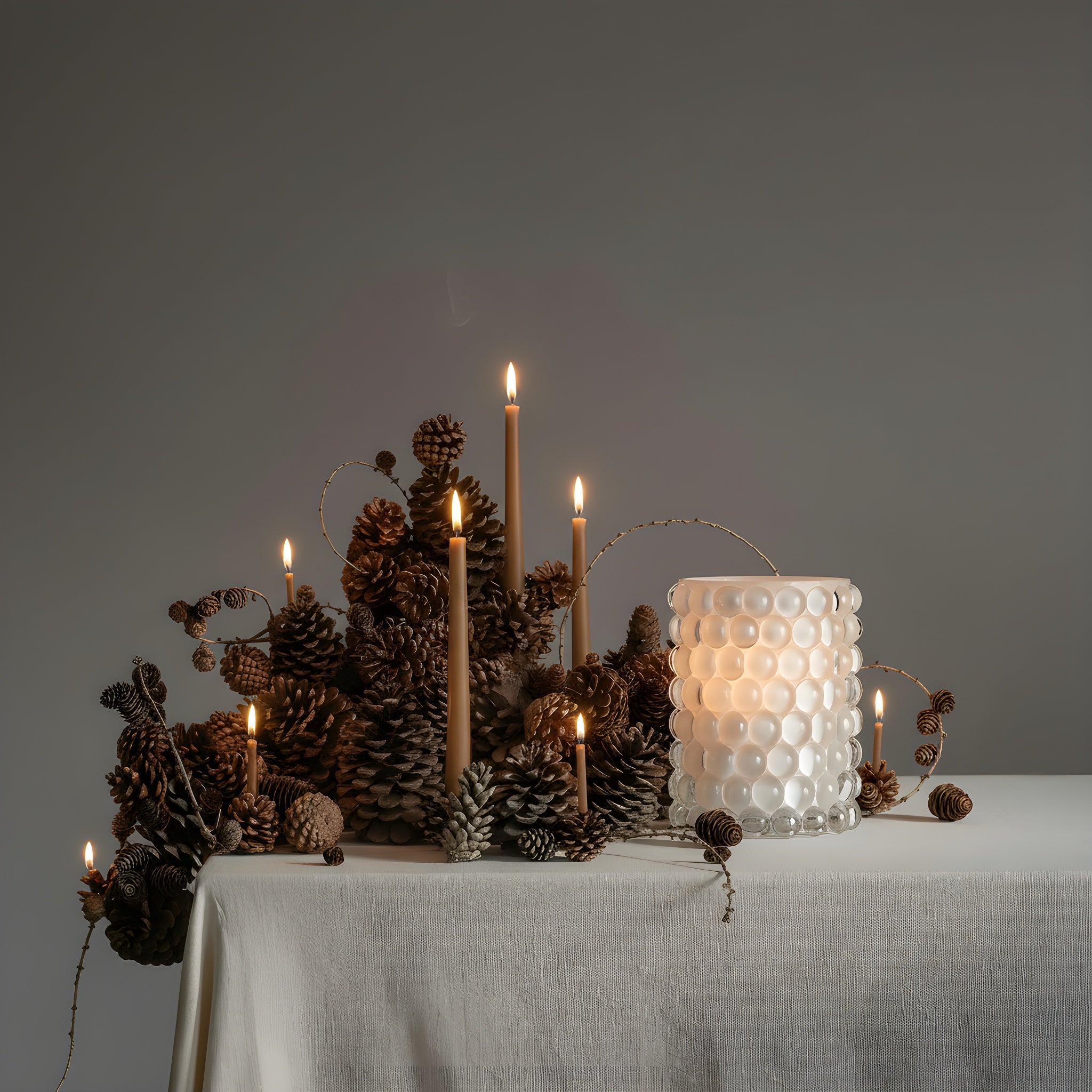 Lyslykt fra Skogsberg og Smart i glass med hvit farge, Hurricane Boule White