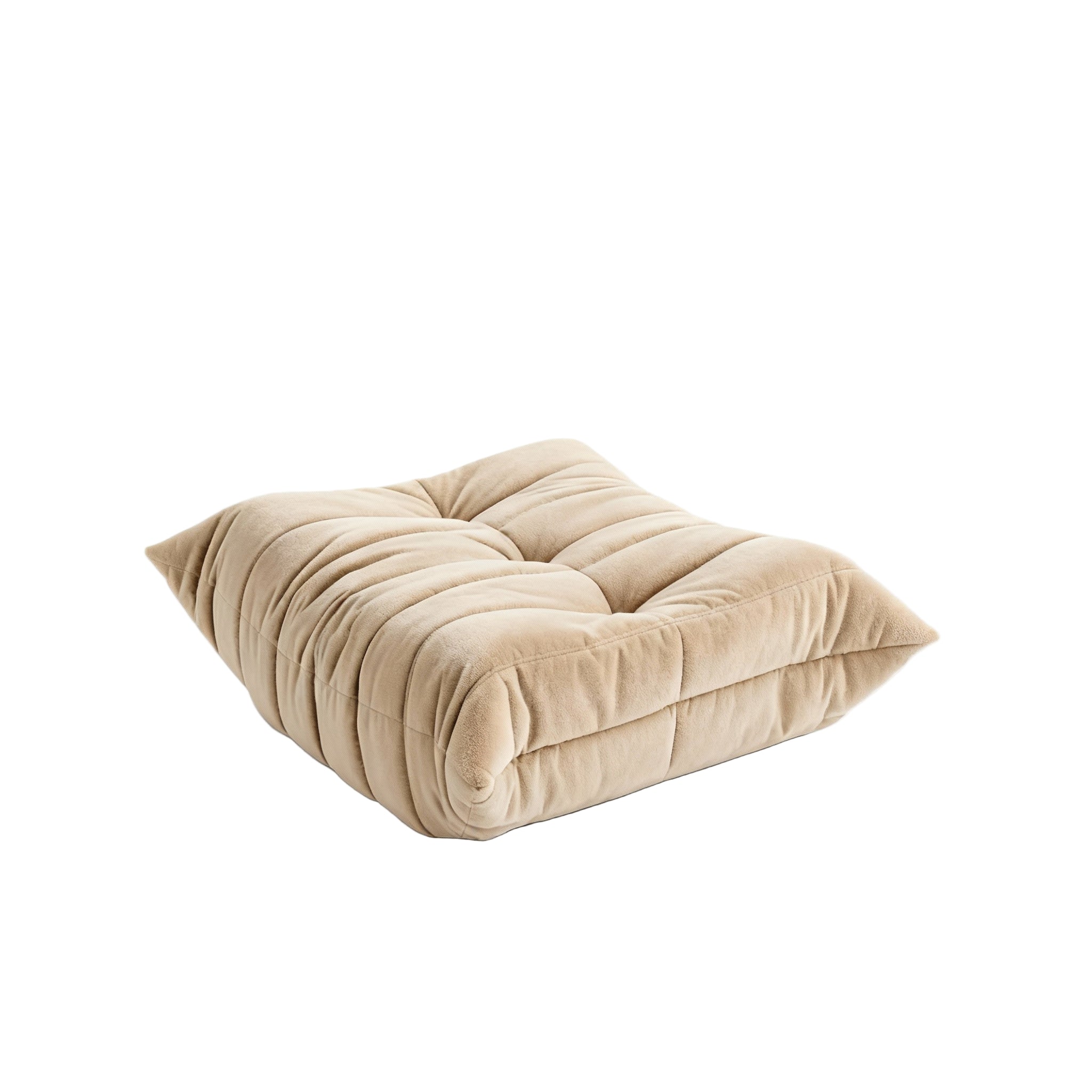 Togo Ottoman fra Ligne Roset i Alcantara tekstil farge Sand
