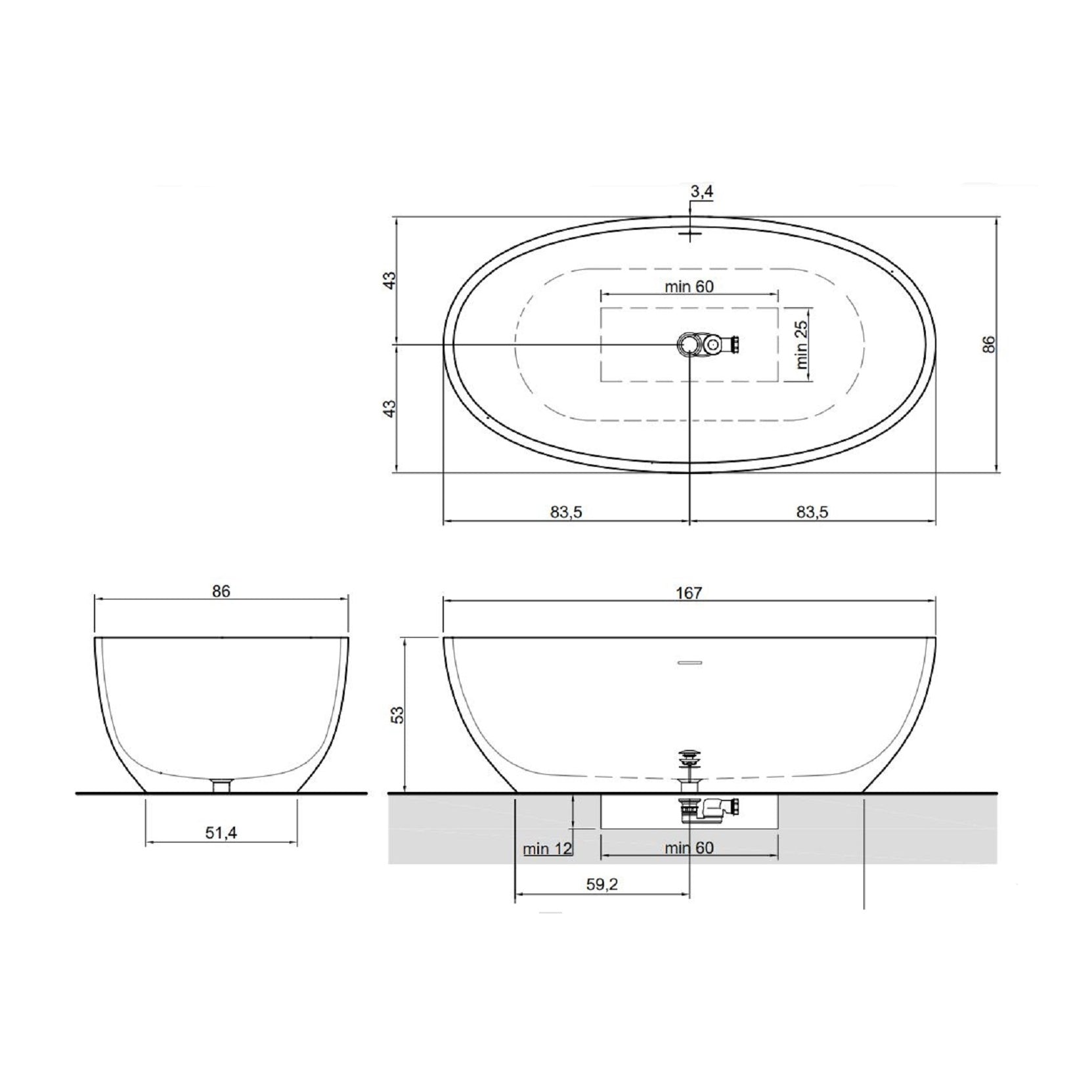 Reflex Flumood Badekar