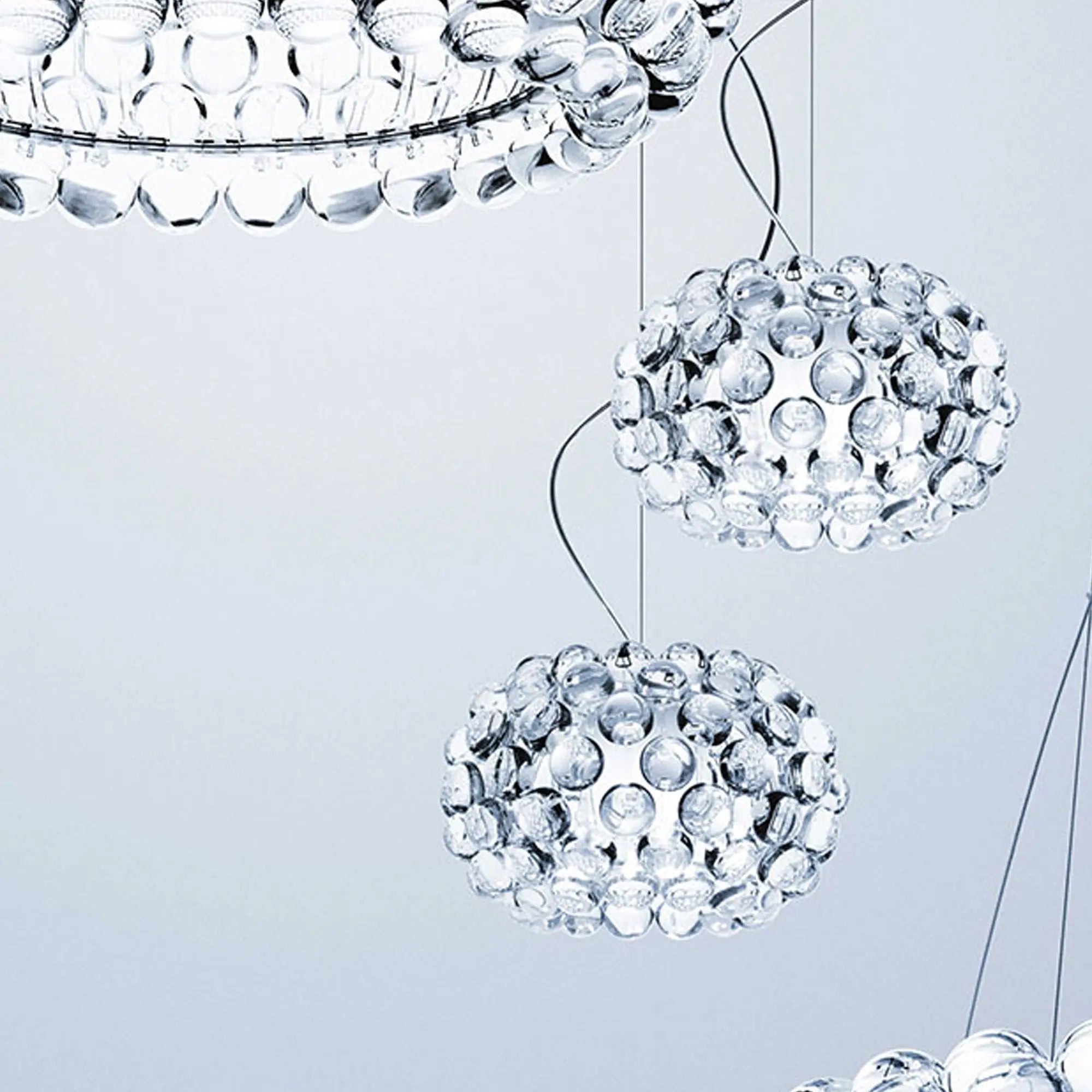 Caboche pendel fra Foscarini med klare kuler