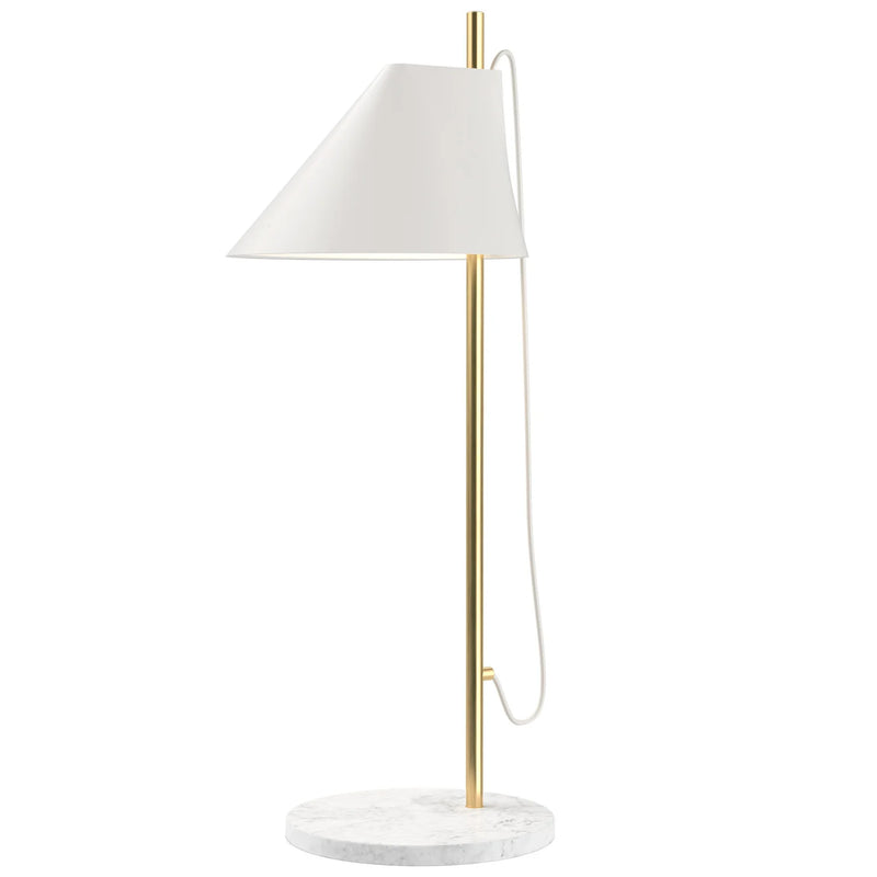 Yuh Hvit/Messing Bordlampe - Utstillingsmodell