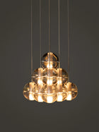 Bocci 14.10 Geometric taklampe i klart glass i pyramideform