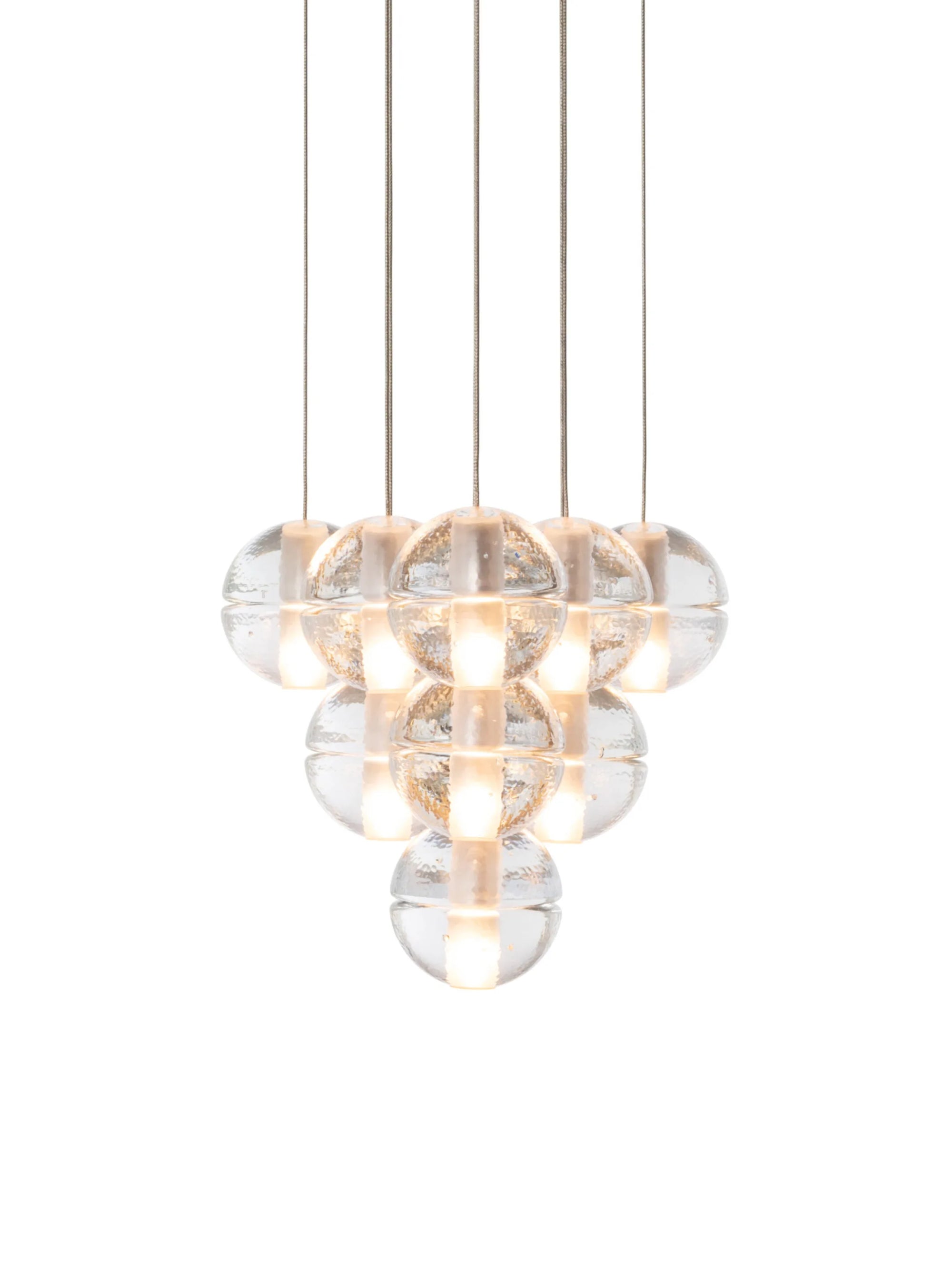 Bocci 14.10 Geometric taklampe i klart glass 