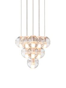 Bocci 14.10 Geometric taklampe i klart glass 