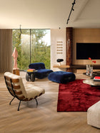 Snoopy bordlampe fra Flos i miljø med Cassina Soriana 