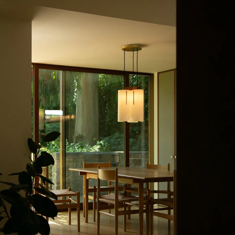 Modernist Triple Drop Pendel