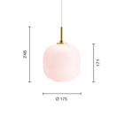VL 45 Radiohus Pale Rose Pendel