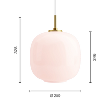 VL 45 Radiohus Pale Rose Pendel