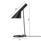 AJ Sort Bordlampe - Utstillingsmodell