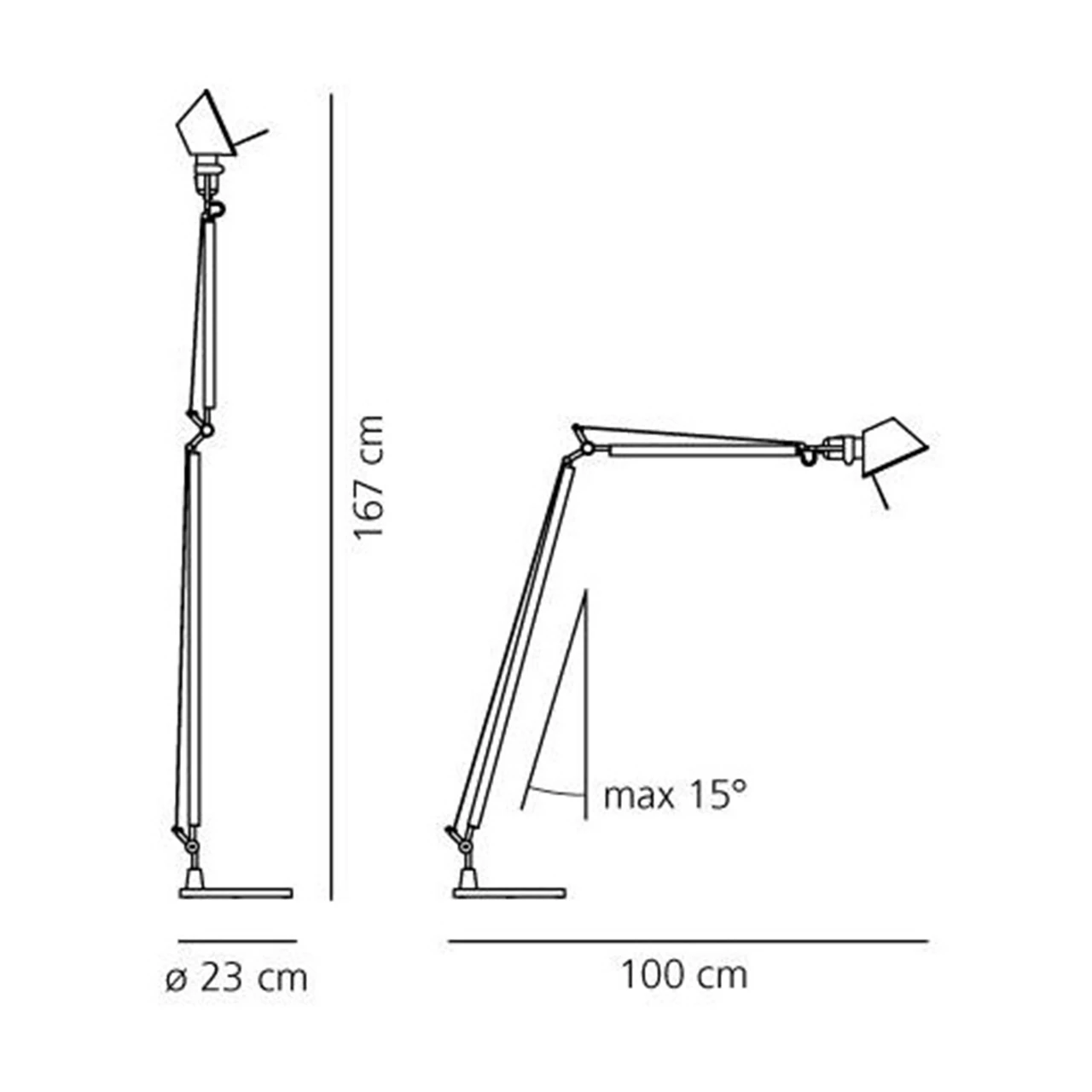 Tolomeo Leselampe