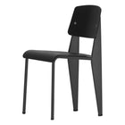Vitra Standard SP Spisestol med deep black base og deep black sete i plast