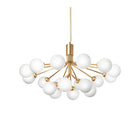Nuura Apiales 18 taklampe i messing med opalglass