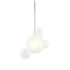 Giopato & Coombes Bolle 04 Pendant brushed nickel, pendel i børstet nikkel og frostet glass 