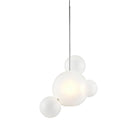 Giopato & Coombes Bolle 04 Pendant polished nickel, taklampe i polert nikkel med frostet glass 