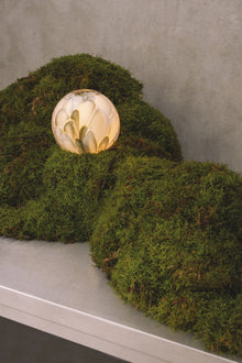 Bocci 118p oppladbar lampe med grønt og hvitt mnnblåst glass 