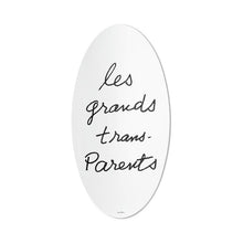 Speil fra Cassina med sort skrift