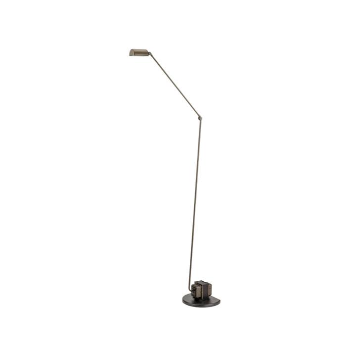 led gulvlampe i bronse ikonisk leselampe