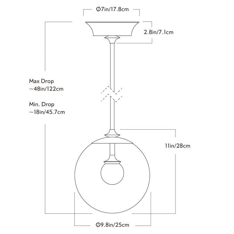 Globe 01 Pendel - Utstillingsmodell