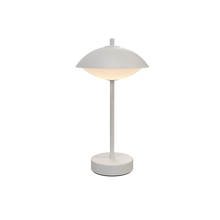 Oppladbar bordlampe hvit