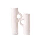 LYS 2pk Lysestaker Hvit