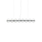 Flos Nyhet, Luce Sferica taklampe. Glasskuler på rør med dimbart LED lys. 