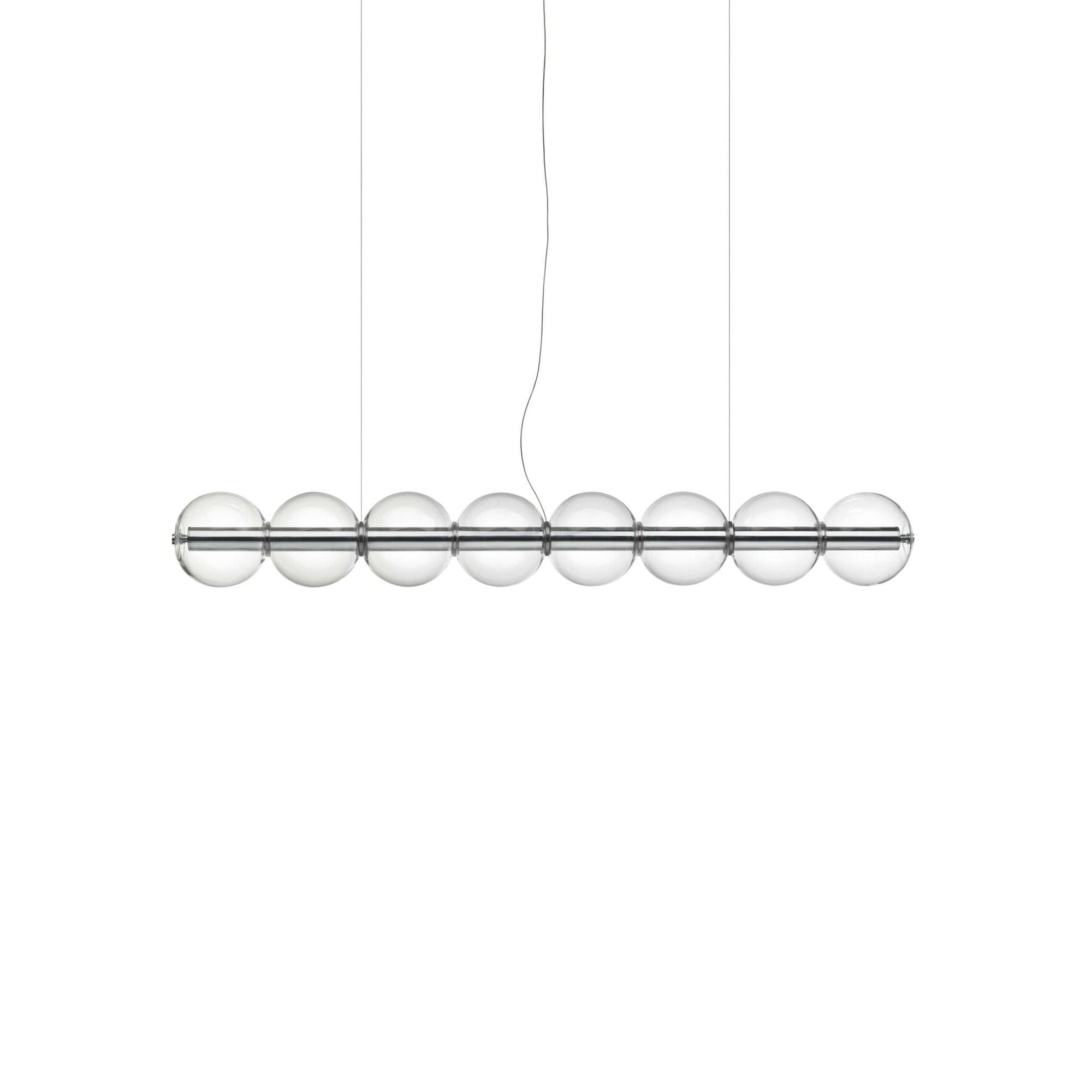 Flos Nyhet, Luce Sferica taklampe. Glasskuler på rør med dimbart LED lys. 