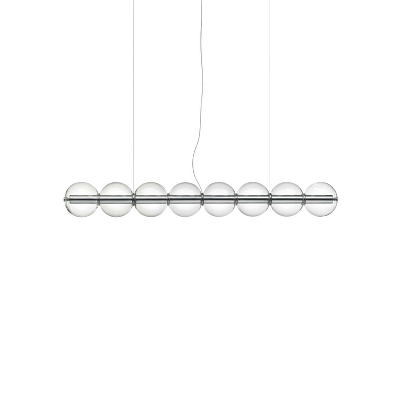 Flos Nyhet, Luce Sferica taklampe. Glasskuler på rør med dimbart LED lys. 