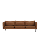 Tiki Sofa fra Fogia, designet av Andreas Engesvik. Sofaen er vist i Rangers skinn med slanke svarte metallben, og har et lett, moderne uttrykk med myke puter og smale armlener.