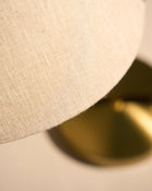 grashopppa bordlampe fra gubi med linskjerm