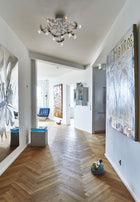 Ingo Maurer Birdies Nest Taklampe i gang