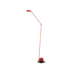 rød leselampe italiensk design gulvlampe