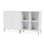Montana Pair sideboard i fargen New White med ben i messing - stilrent skap fra Montana