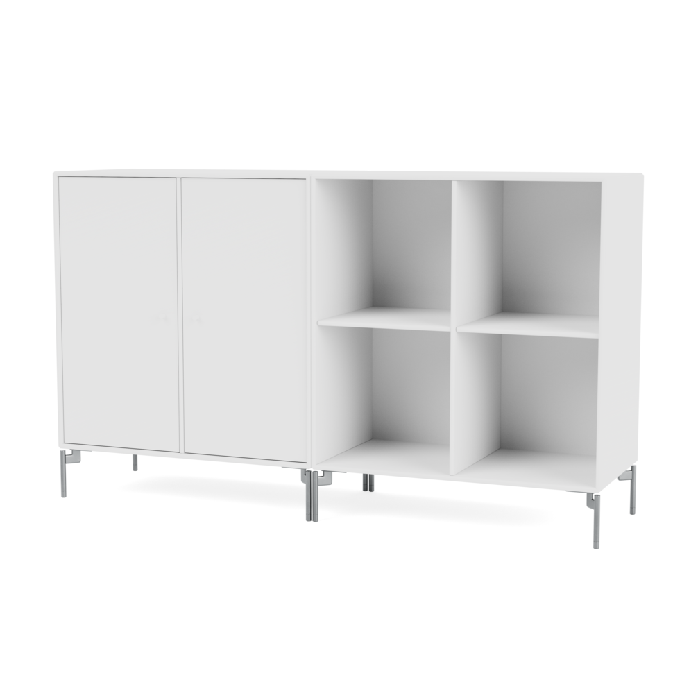 Montana PAIR Sideboard i fargen New White, lakkert MDF med rent og tidløst uttrykk.