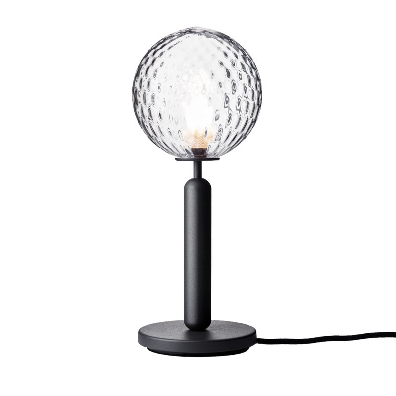 Miira Bordlampe Rock Grey/Optic Clear - Utstillingsmodell
