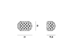 Foscarini Caboche Plus Piccola vegglampe mål