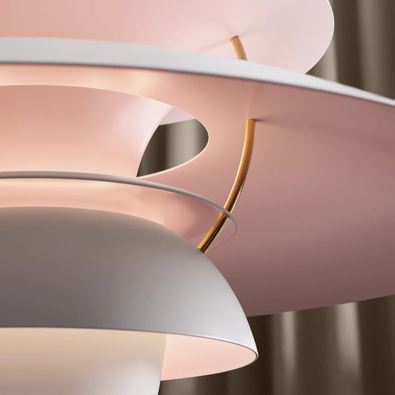 Anniversary versjon av Louis Poulsen PH5 Pendel i rosa 