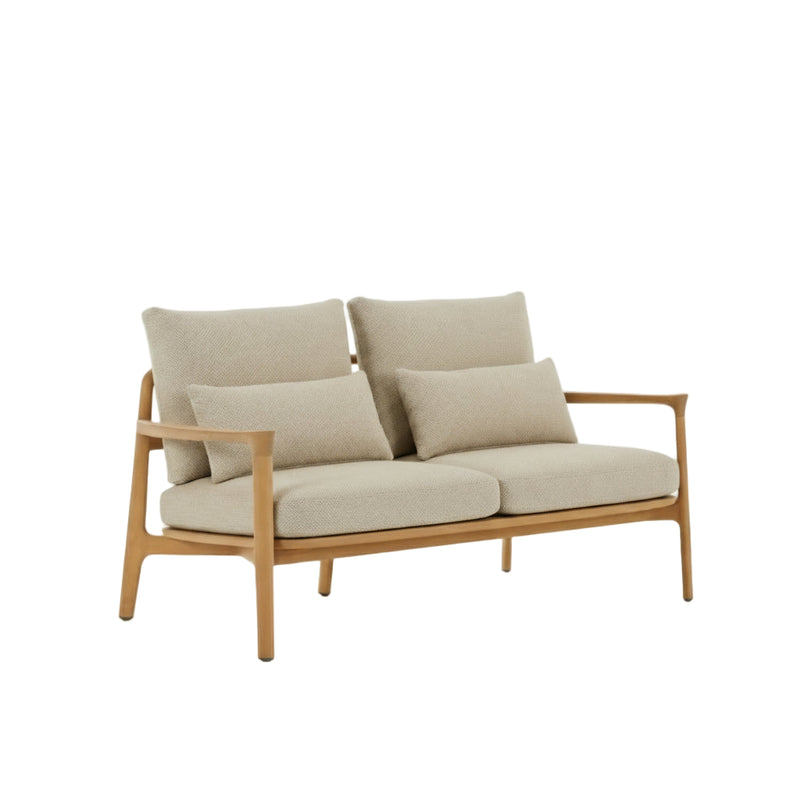 Utendørs Sofa i Teak med utendørs tekstil i beige, Magnolia fra Poliform