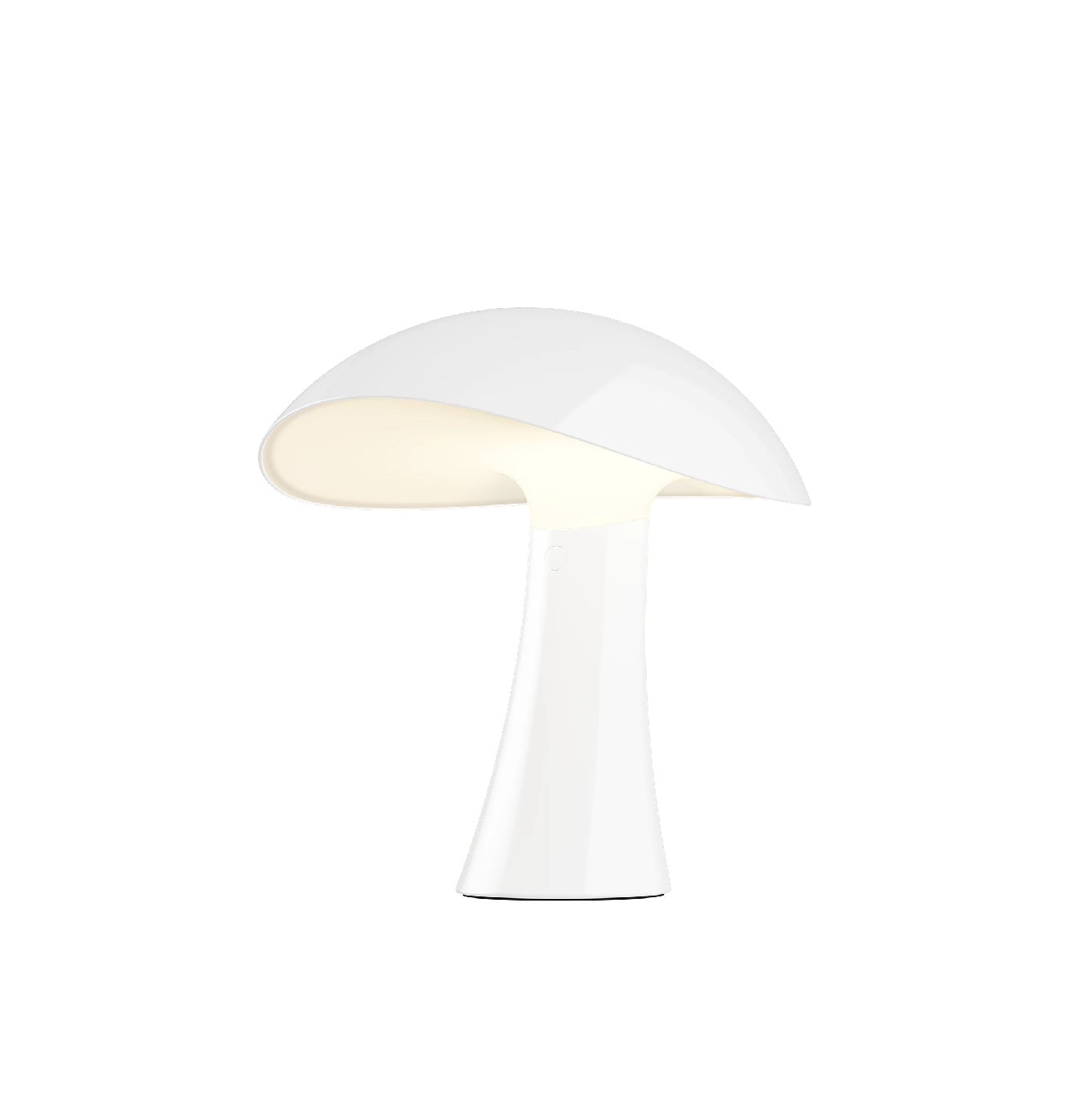 Hvit oppladbar lampe fra Louis Poulsen