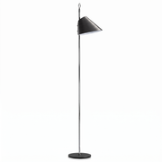 Monachella gulvlampe med flyttbar metallgrå skjerm fra Azucena