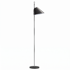 Monachella gulvlampe med flyttbar metallgrå skjerm fra Azucena