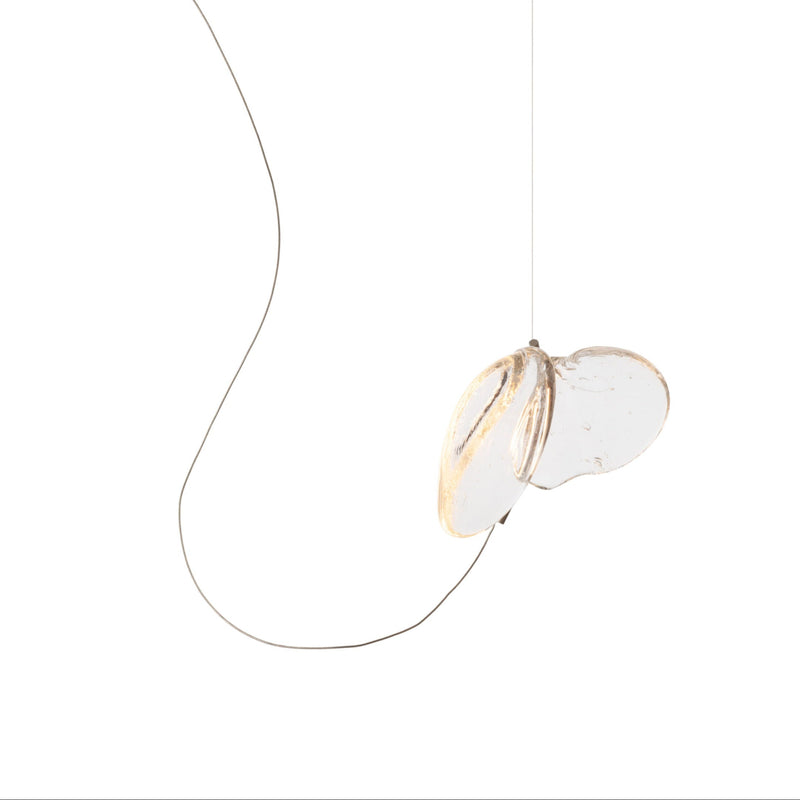 Bocci 141.1 Sculptural Cable Pendel, 141 1 Sculptural Cable Bottom Hang Nikkel tent
