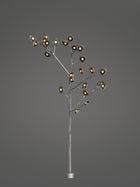 Bocci 16.25 Tree Utelampe, 16 25 Tree Grey i mørkt miljø
