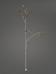 Bocci 16.40 Tree Utelampe, 16 40 Tree Grey i mørkt miljø