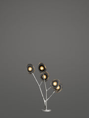 Bocci 16.5 Tree Utelampe, 16 5 Tree Grey i mørkt miljø